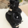 XH New In Shoes SMAIBULUN UGG™ | Ribbon Bow-Back Faux Fur-Lined Suede Boots