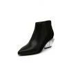 Jady Rose JadyRose | Structural-Heel Leather Bootie - Black