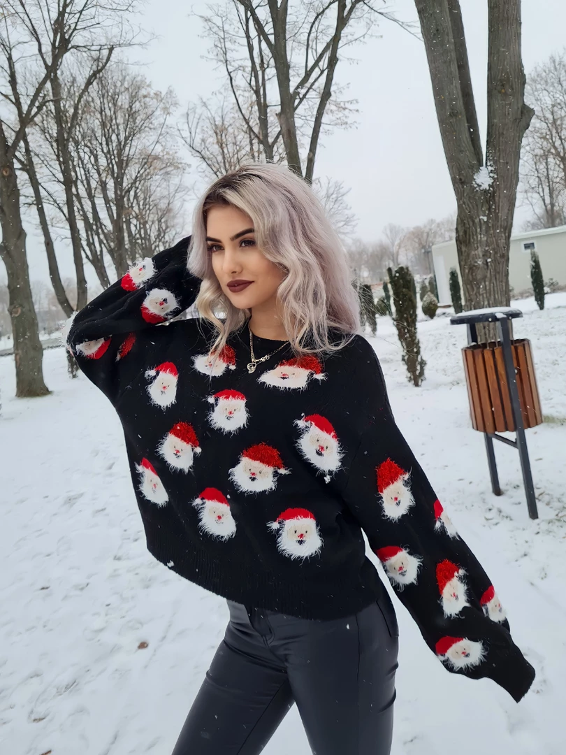 QDYH Smaibulun Doll | Smiling Santa Christmas Black Light Sweater New In Clothing 1 QDYH Smaibulun Doll | Smiling Santa Christmas Black Light Sweater New In Clothing