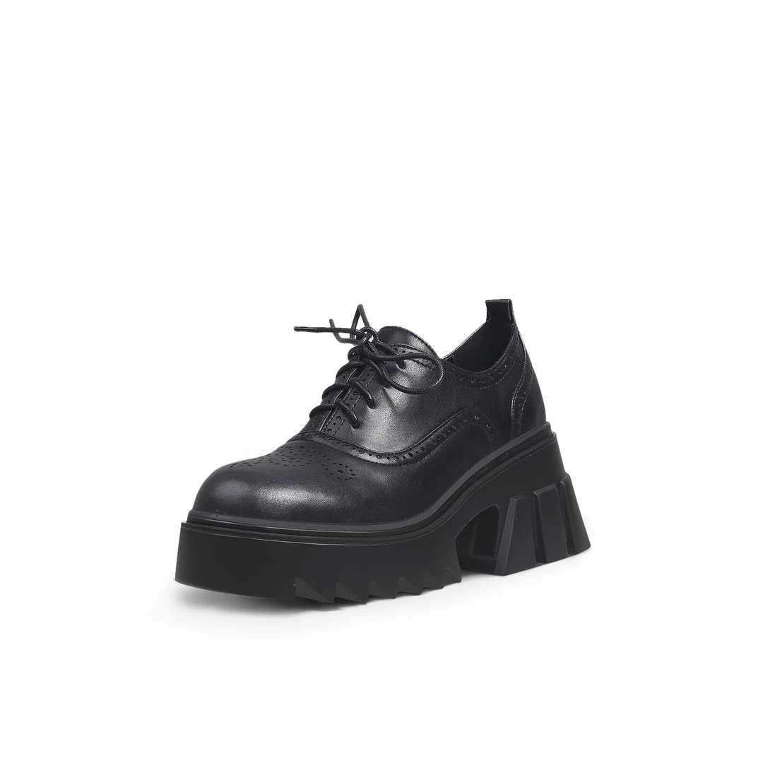 Jady Rose New In Shoes JadyRose | Vintage Black Leather Platform Oxford - Black 2 Jady Rose New In Shoes JadyRose | Vintage Black Leather Platform Oxford - Black