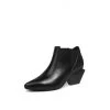 Jady Rose JadyRose | Geometry-Heel Textile Contrast Black Leather Ankle Boots New In Shoes