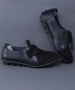 ATC Side-Lace Leather Loafers - MAMA LOVE