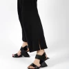 Jady Rose JADYROSE | TASH SLINGBACK BLACK LEATHER HEEL New In Shoes