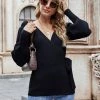 MY Smaibulun | LEONORA Bishop Sleeve Knit Top - Black