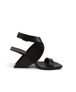 Jady Rose JadyRose | Twist Strap Open-Heel Leather Slide Sandal - Black NEW ARRIVALS 7 Jady Rose JadyRose | Twist Strap Open-Heel Leather Slide Sandal - Black NEW ARRIVALS