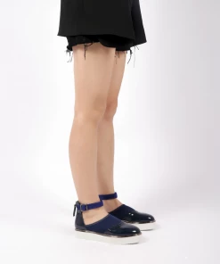 Jady Rose New In Shoes JADYROSE | TULIP ANKLE STRAP NAVY OXFORD SANDAL