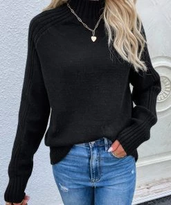 MY New In Clothing Smaibulun | Black CHESTERFIELD Knit Jumper