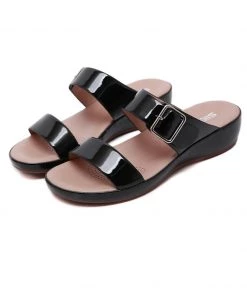 S/S 2022 SIKETU | Buckle Patent Leather Sandals