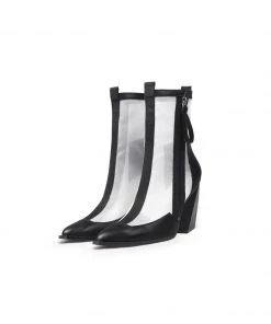 Jady Rose New In Shoes JadyRose | Geometry Block Heel Summer Boots - Black