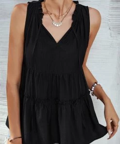 DY NEW ARRIVALS TONYA TANK TOP - BLACK