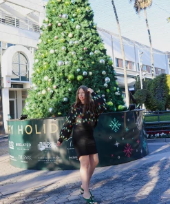 QDYH New In Clothing Smaibulun Doll | Black & Green Glitter Christmas Light Sweater