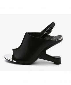 Jady Rose JadyRose | Elevator-Heel Leather Slingback Sandal S/S 2022