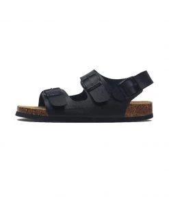 Maibulun - Black Double-Strap Slingback Sandals Shop Sandals
