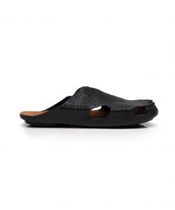 GLF Maibulun | Perforated Cut-Out Genuine Leather Mule - Black NEW ARRIVALS
