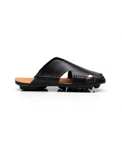 GLF Maibulun | Massage Sole Cut-Out Genuine Leather Mule - Black NEW ARRIVALS