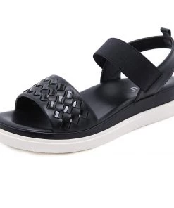 Braided Rubber Band Forever Slides Flat Sandals - SIKETU