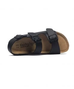 Maibulun - Black Double-Strap Slingback Sandals Shop Sandals