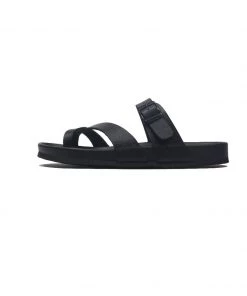 MAIBULUN | BLACK FOOTBED SANDAL