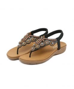 NEW ARRIVALS SIKETU | VINTAGE V-STRAP RHINESTONE SANDAL