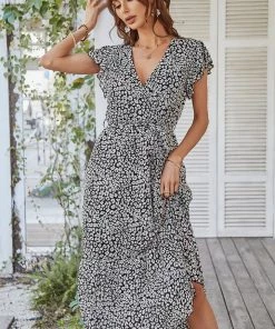 DY MARNIE MIDI DRESS - BLACK PRINT NEW ARRIVALS 8 DY MARNIE MIDI DRESS - BLACK PRINT NEW ARRIVALS