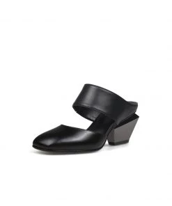 Jady Rose JadyRose | TINA Geometric Heel Black Leather Sandal New In Shoes 9 Jady Rose JadyRose | TINA Geometric Heel Black Leather Sandal New In Shoes