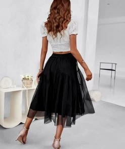DY BASA MIDI SKIRT - BLACK NEW ARRIVALS