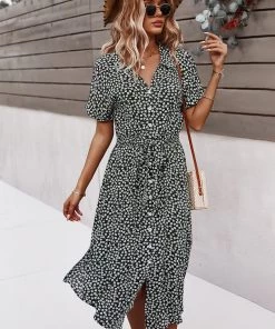 DY LORRIE SHIRT MIDI DRESS - BLACK 8 DY LORRIE SHIRT MIDI DRESS - BLACK