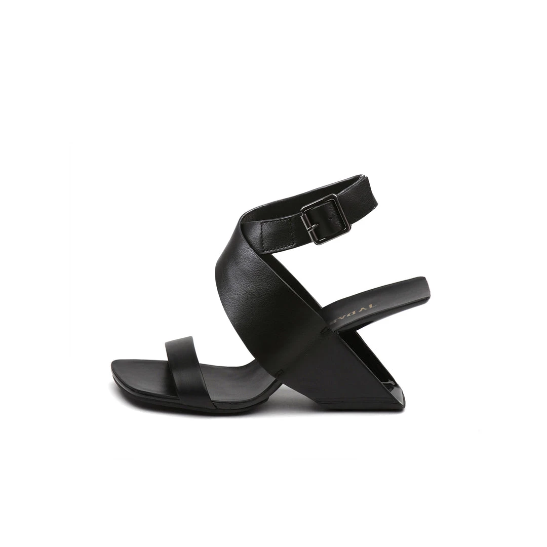 Jady Rose S/S 2022 Twist Strap Open-Heel Leather Slide Sandal - JadyRose 8 Jady Rose S/S 2022 Twist Strap Open-Heel Leather Slide Sandal - JadyRose