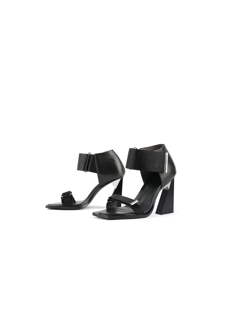 Jady Rose JadyRose | ALIDIA Black Leather Heel Sandal NEW ARRIVALS 3 Jady Rose JadyRose | ALIDIA Black Leather Heel Sandal NEW ARRIVALS