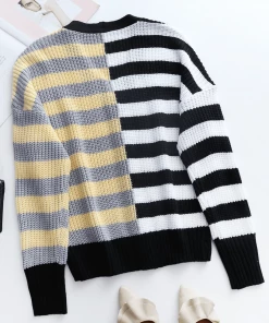 MY Smaibulun | Rachael Contract Stripe Knit Cardigan New In Clothing