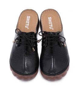 Woven Quilted Oxford Mules - SIKETU New In Shoes