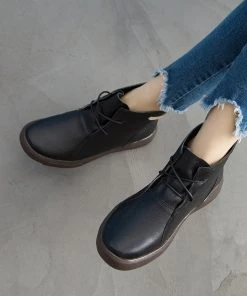 XR Shoes Modern Lace-Up Leather Boots - Rumour Has It