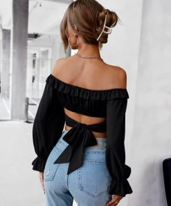 DY HENIE BOW TOP - BLACK NEW ARRIVALS