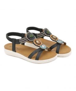 SIKETU | BLACK STONE-EMBELLISHED SANDAL NEW ARRIVALS 8 SIKETU | BLACK STONE-EMBELLISHED SANDAL NEW ARRIVALS