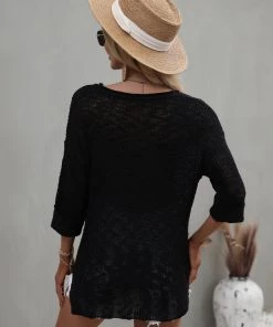 MY CAUGHT KNIT TOP - BLACK NEW ARRIVALS 8 MY CAUGHT KNIT TOP - BLACK NEW ARRIVALS