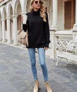 MY New In Clothing Smaibulun | ILLY Turtleneck Basic Knit Sweater - Black 8 MY New In Clothing Smaibulun | ILLY Turtleneck Basic Knit Sweater - Black