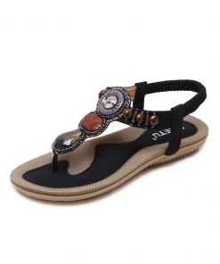 SIKETU | BLACK MARBLE BEADED SANDAL S/S 2022