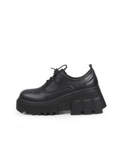 Jady Rose New In Shoes JadyRose | Vintage Black Leather Platform Oxford - Black 10 Jady Rose New In Shoes JadyRose | Vintage Black Leather Platform Oxford - Black