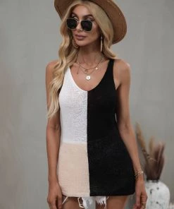 MY BABETTE KNIT TANK - BLACK NEW ARRIVALS