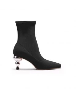 Jady Rose JadyRose | Aladdin Lamp Heel Stretch Upper Sock Boot - Black NEW ARRIVALS 10 Jady Rose JadyRose | Aladdin Lamp Heel Stretch Upper Sock Boot - Black NEW ARRIVALS