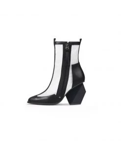 Jady Rose New In Shoes JadyRose | Geometry Block Heel Summer Boots - Black
