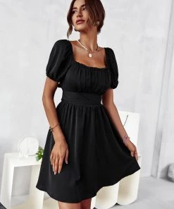 DY MAUDE MINI DRESS - BLACK