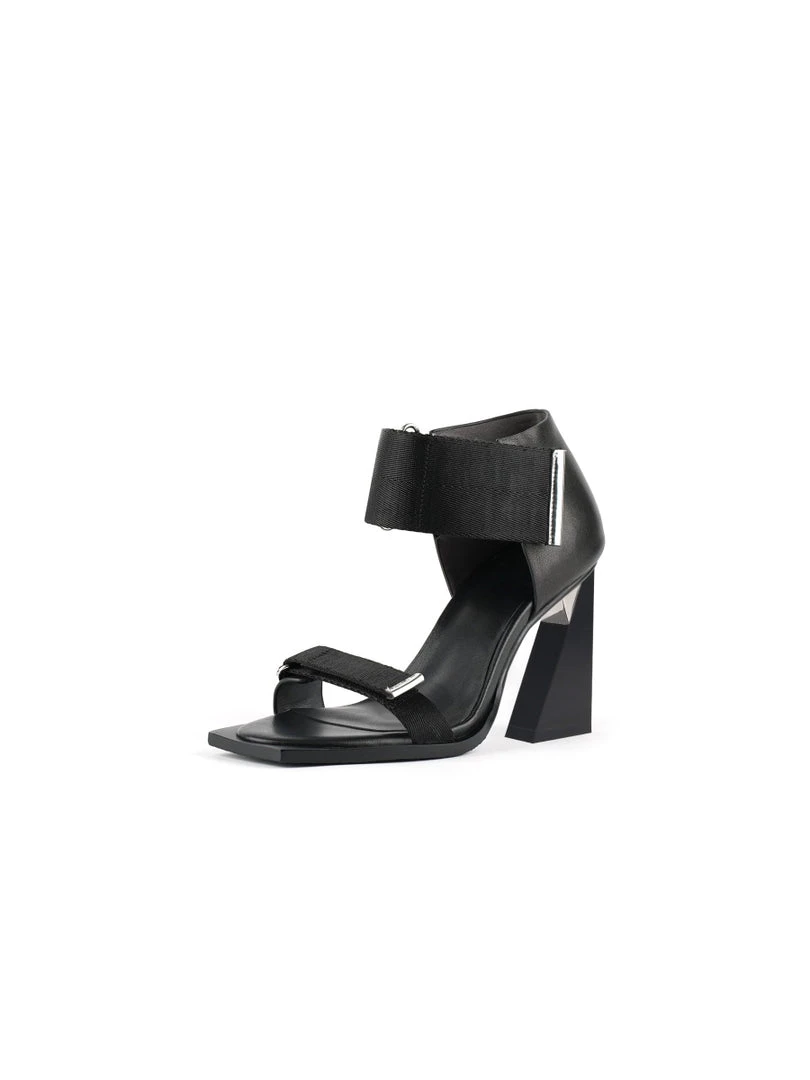 Jady Rose JadyRose | ALIDIA Black Leather Heel Sandal NEW ARRIVALS 4 Jady Rose JadyRose | ALIDIA Black Leather Heel Sandal NEW ARRIVALS