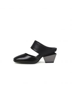 Jady Rose JadyRose | TINA Geometric Heel Black Leather Sandal New In Shoes 11 Jady Rose JadyRose | TINA Geometric Heel Black Leather Sandal New In Shoes