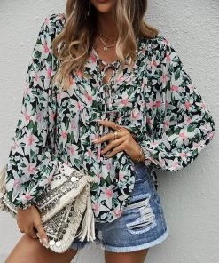 DY DUA LIPA FLORAL TOP - BLACK NEW ARRIVALS