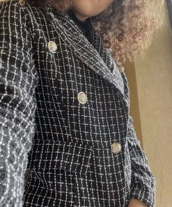 YBL Smaibulun Doll | Swallow Black Plaid Blazer