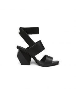 Jady Rose JadyRose | REEMA Block Heel Black Leather Gladiator 10 Jady Rose JadyRose | REEMA Block Heel Black Leather Gladiator