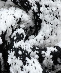 MY Clothing Smaibulun | Geometric Pattern Ripped Side Hem Sweater - Black