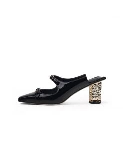 Jady Rose JadyRose | Bar-Accent Golden Mid Heel Leather Mules Loafer - Beige NEW ARRIVALS 16 Jady Rose JadyRose | Bar-Accent Golden Mid Heel Leather Mules Loafer - Beige NEW ARRIVALS