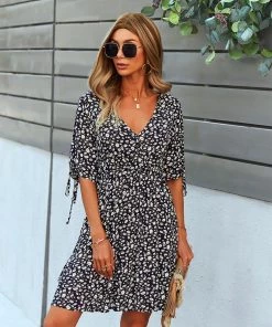 REMEDY MINI DRESS - BLACK PRINT New In Clothing